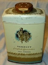 Vintage Yardley English Lavender 8 oz Talc Powder 1/2 Full - $19.79