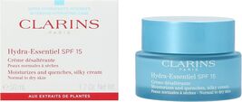 Clarins Hydra-essentiel Silky Moisturizing Cream SPF 15, 1.7oz/50ml - *NEW* - $874.54 MXN Clarins Hydra-essentiel Silky Moisturizing Cream SPF 15, 1.7oz/50ml - *NEW* - $874.54 MXN