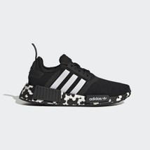 adidas Originals Unisex Big Kid NMD_R1&#39;s Sneaker Black/White GW9594 Size 5 - £65.44 GBP