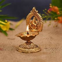 Collectible India Ganesha Diya Oil Lamp - Hand Craved Diya for Puja Diwa... - £22.99 GBP