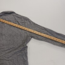 Faherty RN#140476 Shirt Men's Gray Cotton Button-Up Shirt Pockets Size Medium  image 8