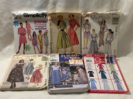 Group of 6 Sewing Patterns Dresses Shirts Skirts &amp; More Simplicity Butterick - £3.04 GBP