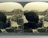 Ruins Marne Bridge Blown By Germans &amp; Red Cross Train Wreck Keystone Ste... - £14.05 GBP