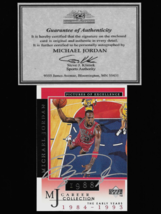 Michael Jordan autograph signed 1998 Upper Deck card #9 w/COA Bulls - £318.99 GBP