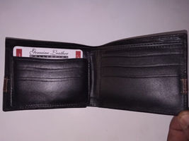 Men&#39;s Genuine Cowhide Leather Billfold Wallet &amp; Key chine Free Shipping USA - £9.99 GBP
