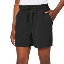 Mondetta Ladies&#39; Size Small, Woven Pull-on 6in. Shorts, Black - £10.40 GBP