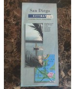 San Diego California Map Gousha Road Street Travel Tourist City Map 1988 - €6,93 EUR