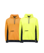 KingGee Mens Hi Vis Pull Over Hoodie Fleece Drawstring Work Safe Safety ... - $69.95