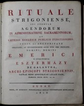 Rituale Strigoniense 1818 Latin Esztergom Hungary Catholic - £254.29 GBP