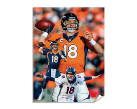 Peyton Manning QB Quarterback Denver Broncos NFL Football Wall Art Print... - $24.99+