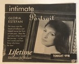 Gloria Estefan Tv Guide Print Ad Intimate portrait TPA18 - £4.65 GBP