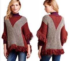 Anthropologie Fringe Element Poncho OS XS S M L XL Alpaca Blend Made Ita... - $57.52