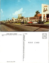 One(1) Florida Miami Beach Motel Row ~ Dunes Driftwood Gould Old Cars Po... - $9.40
