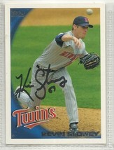 Kevin Slowey Signed Autographed Card 2010 Topps - £7.54 GBP