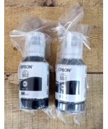 2 PACK - EPSON 502 Ink Bottle ( 127ml ) Black - Genuine - BB 11/2026 - $387.84 MXN