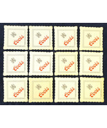Coors-Lot Of 12 Beer Bar Coasters-White-Square-Vtg-Paper-Golden Colorado - $202.52 MXN