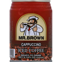 12 Cans of Mr. Brown Cappuccino Canned Iced Coffee Ready To Drink 240ml Each - £41.75 GBP