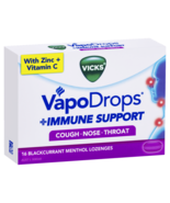 Vicks VapoDrops + Immune Support Lozenges 16 Pack Blackcurrant Menthol - $97.91 CAD