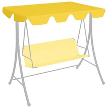 Replacement Canopy for Garden Swing Yellow 188/168x145/110 cm - £23.55 GBP