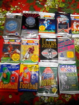 NFL Football Cards Wax Packs Bulk Lot Score, Fleer, Pacific, Ultra Topps NEW - £2.21 GBP+