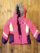 Girl&#39;s Hawke &amp; Co HK58 Hooded Jacket With Faux Fur Trim, Size 10/12 - $13.86