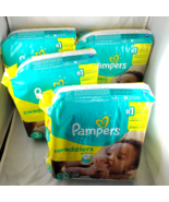 Pampers Swaddlers Sz 3 (16-28 lbs) Lot of 4 pks Total 108 Diapers Sesame... - £31.37 GBP