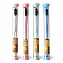 Portable Travel Toothbrush 10pcs Set Wheat Straw Handle Toothbrush Soft ... - £17.07 GBP
