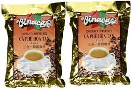 2 PACK VINACAFE INSTANT COFFEE MIX 3 IN 1 - £25.37 GBP