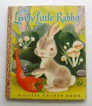 The Lively Little Rabbit ~ Gustaf Tenggren Vintage Children&#39;s Little Golden Book - £11.74 GBP
