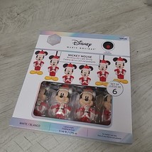 Disney Magic Holiday Christmas Mickey Mouse Blinking LED 6 Light String NEW - £17.70 GBP