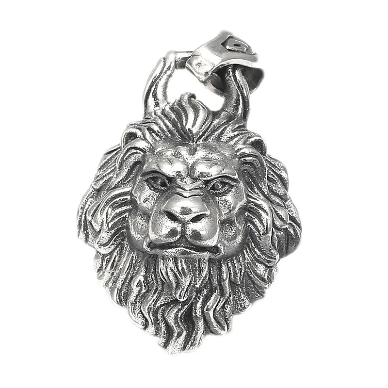 BOCAI New Real s925 Silver Jewelry 2021 Trend Forest  Mighty Tiger Man Pendant M - $100.44