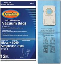 EnviroCare Type B Upright Vacuum Bags Designed to Fit Riccar and Simplicity - £17.54 GBP