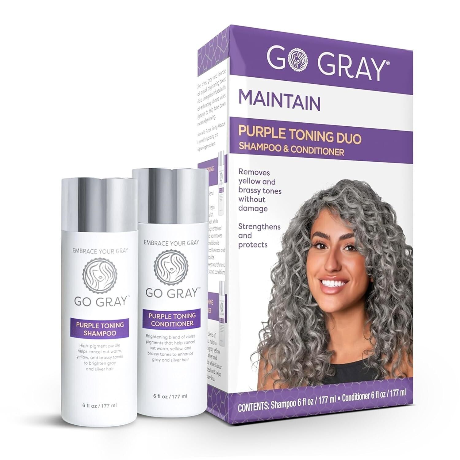 Go Gray - Maintain - Purple Toning Duo -  Shampoo & Conditioner