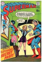 SUPERMAN #218 1969- DC Silver Age- Marriage certificate secret past cover VF- - £39.69 GBP