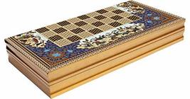 LaModaHome 14.17&#39;&#39; Turkish Backgammon Set, Horses Figure Wooden, Board Game for  - £46.42 GBP