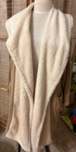 Pete &amp; Greta by Johnny Was Cream Faux fleece Lined robe jacket lounge M - $30.00