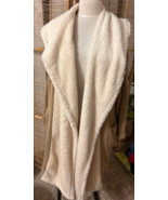 Pete &amp; Greta by Johnny Was Cream Faux fleece Lined robe jacket lounge M - $40.85 CAD