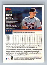 2000 Topps Todd Jones #117 Detroit Tigers - £1.56 GBP