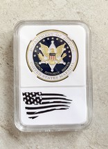 DOJ Department of Justice United States Marshal Agent Challenge Coin &amp; Nice Case - £11.66 GBP
