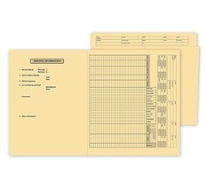ABC Vehicle Service File Folder, Preprinted Records, 10 x 11 1/2&quot; - 100 ... - $102.56