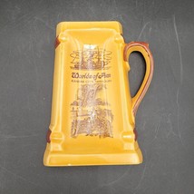 Vintage Ceramic Souvenir Yellow Ashtray Worlds Of Fun Kansas City Amusem... - €12,79 EUR