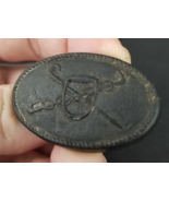 Antique  Horse Bridle Button Rosette Bit Whip Oval - $34.99