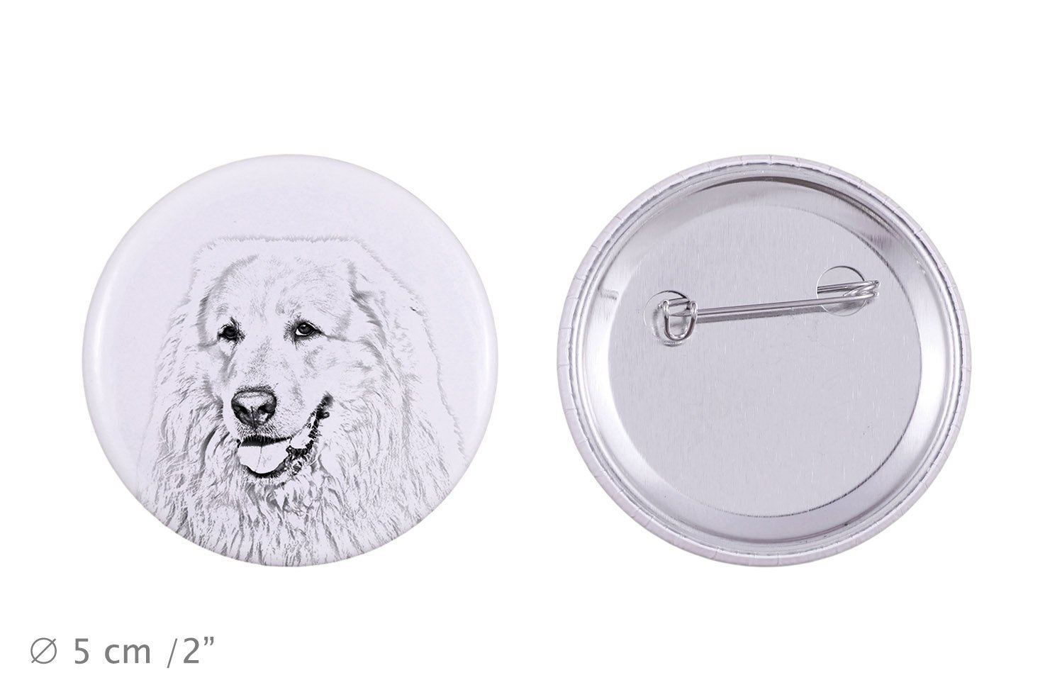 Primary image for Buttons with a dog -Great Pyrenees