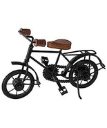 Cycle showpiece for Home Decor Unique Antique wrought iron &amp; wood Black ... - £33.95 GBP