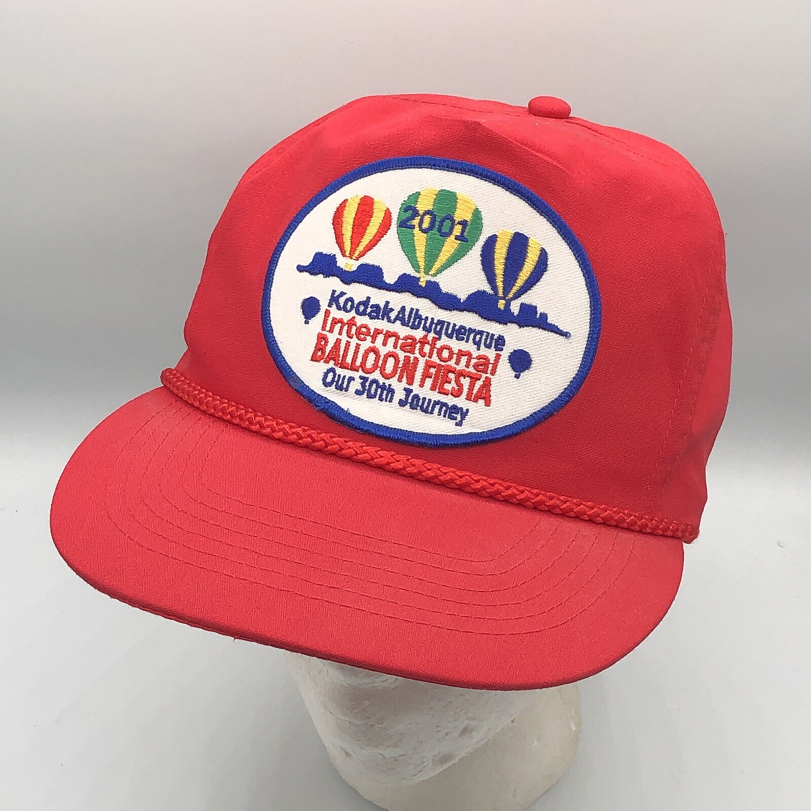 Vintage 2001 Kodak Albuquerque International Balloon Festival Fiesta Red... - $24.74