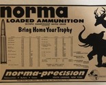 1957 Norma Loaded Ammunition Vintage Print Ad Advertisement pa19 - $12.86