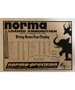 1957 Norma Loaded Ammunition Vintage Print Ad Advertisement pa19 - £10.05 GBP