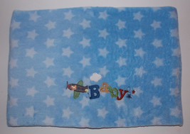 Garanimals Airplane Blue Baby Blanket 40x29in Security Lovey Stars Boys Crib - $29.99