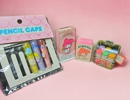 Lot of Vintage 1976 Sanrio My Melody Erasers Pencil Toppers Colorful House - $135.34