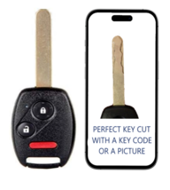 Key Cut Service + Remote Key For Honda 2007 - 2015 MLBHLIK-1T 35111-SWA-306 - $28.04